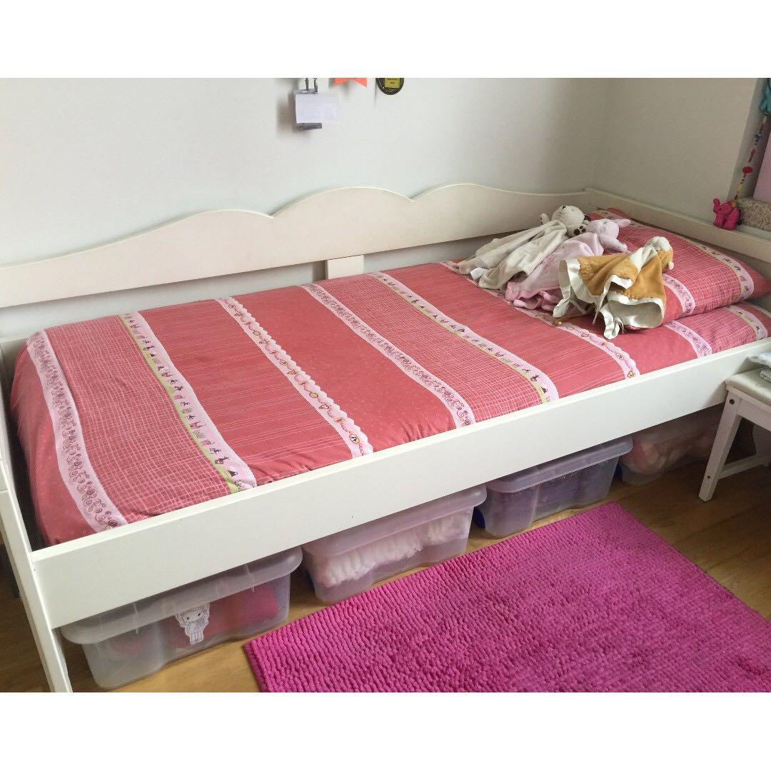 IKEA HENSVIK SET kids bed + bookcase + shelves, Babies & Kids, Baby