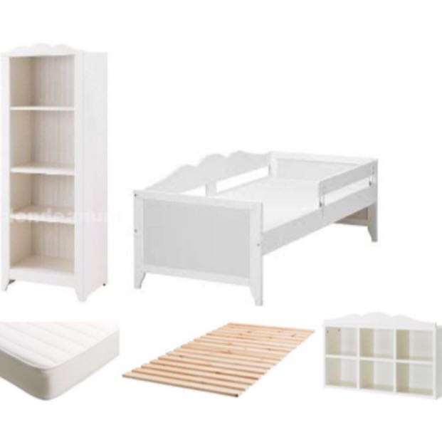 IKEA HENSVIK SET kids bed + bookcase + shelves, Babies & Kids, Baby