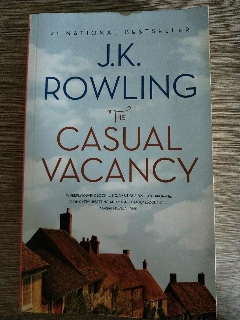 J K Rowling The Casual Vacancy Paperback Books Stationery