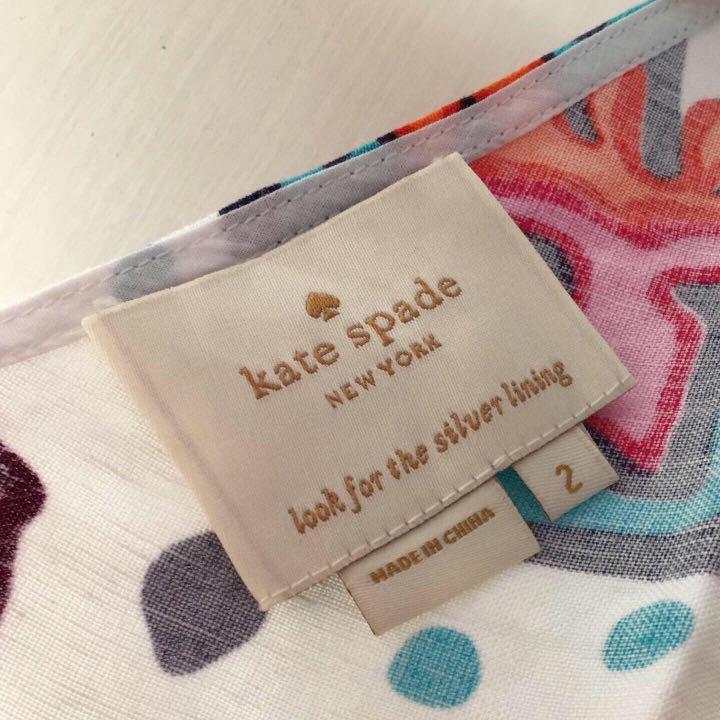 Kate Spade Floral Linen Blouse - Kate spade made in china label