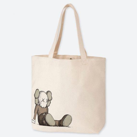 Kaws X Uniqlo Canvas Tote Bag Women S Fashion Bags Wallets Others On Carousell