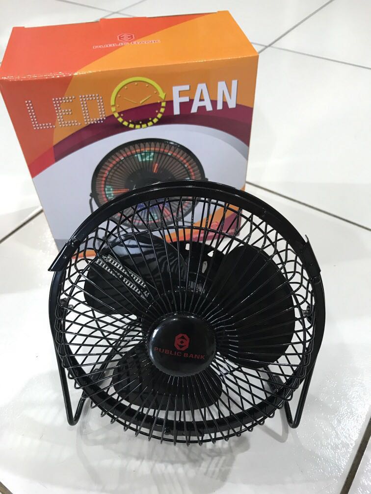 LED Table Fan , Furniture & Home Living, Lighting & Fans, Lighting on