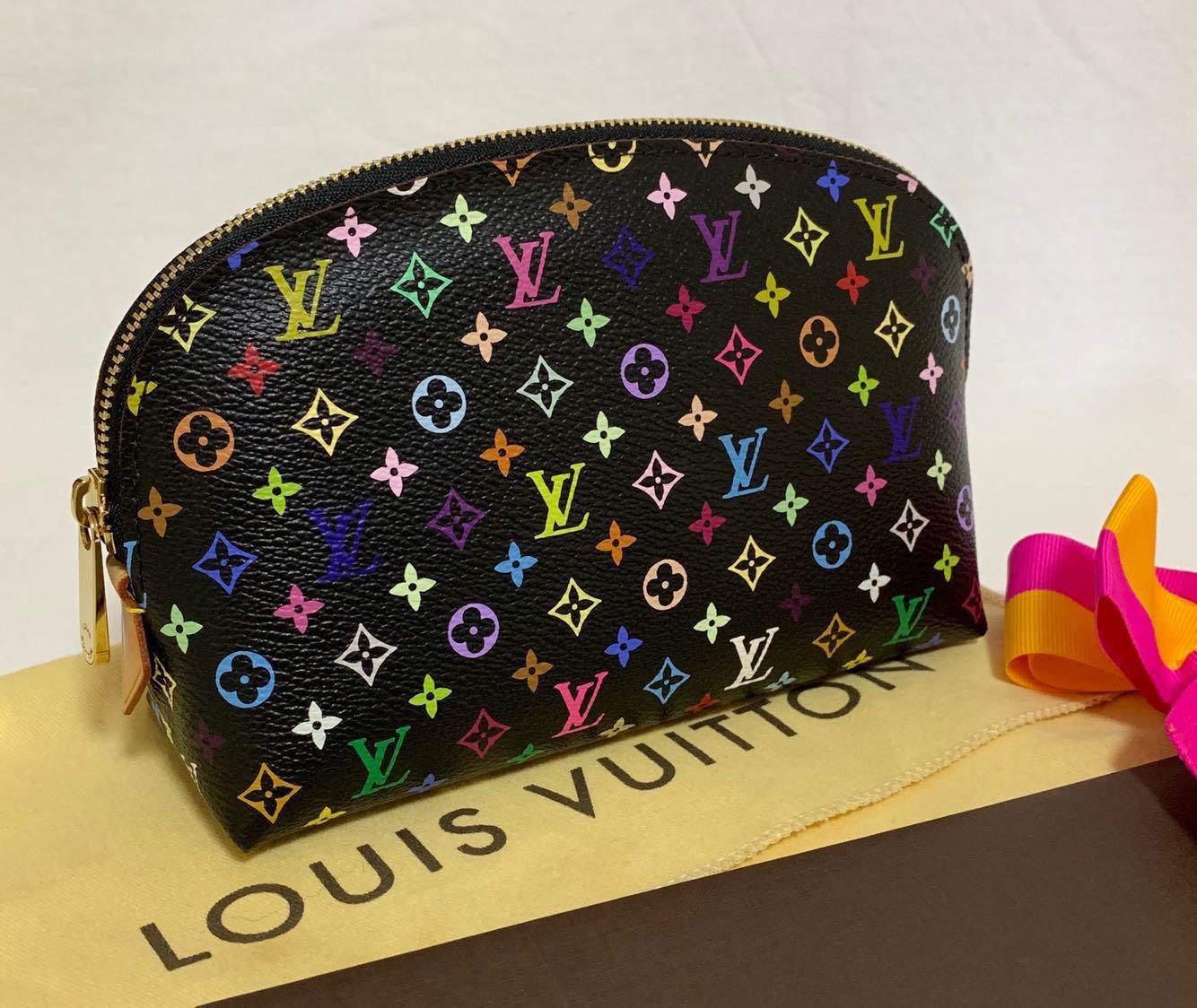 LOUIS VUITTON Monogram Multicolor Pochette Cosmetic Pouch M47355