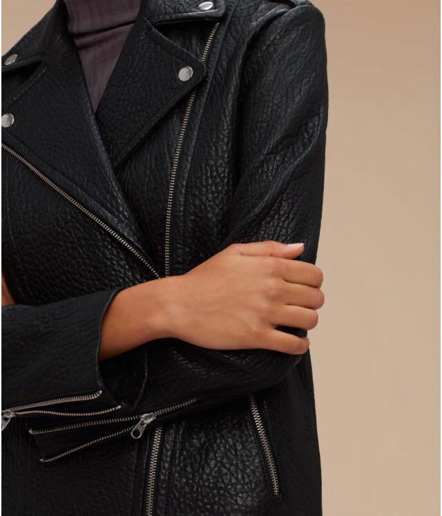 Mackage pebbled leather jacket hotsell