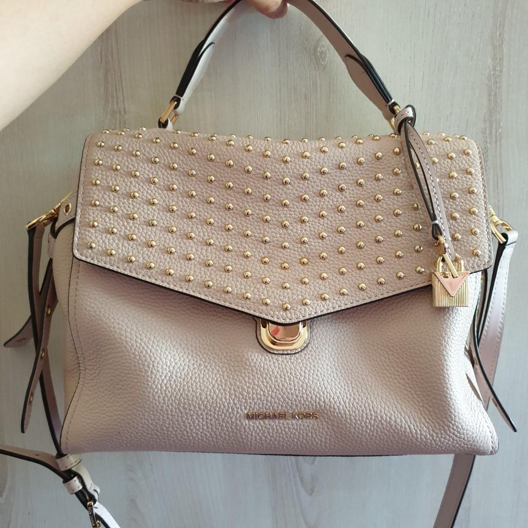 Michael Kors Bristol Satchel Bag with studs Luxury Bags