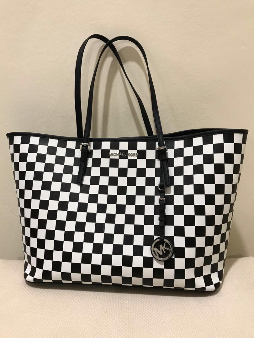 Michael Kors Checkered Tote Bag, Women 