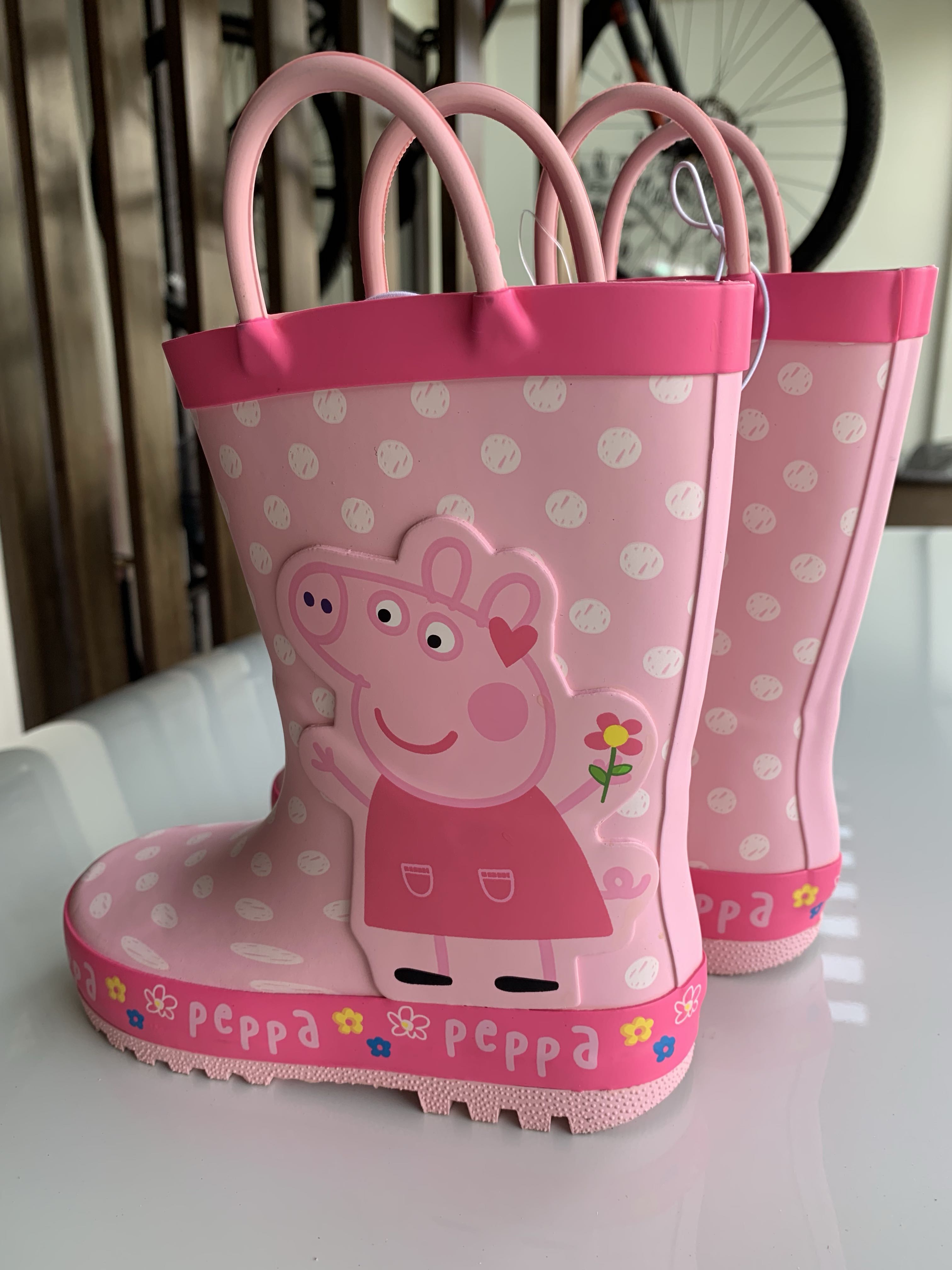 Mothercare Peppa Pig Wellies Welly Boots Size 4 New with tags 
