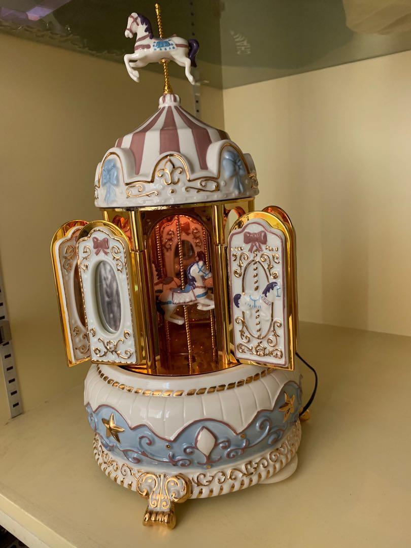 Mr Christmas Gold Label Collection Carillon Carousel Porcelain Musical Display With Ac Adapter Vintage Collectibles Vintage Collectibles On Carousell