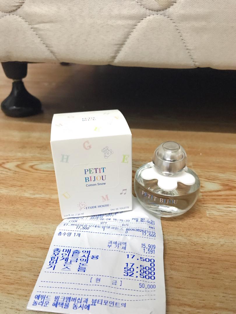 Etude house sales cotton snow perfume