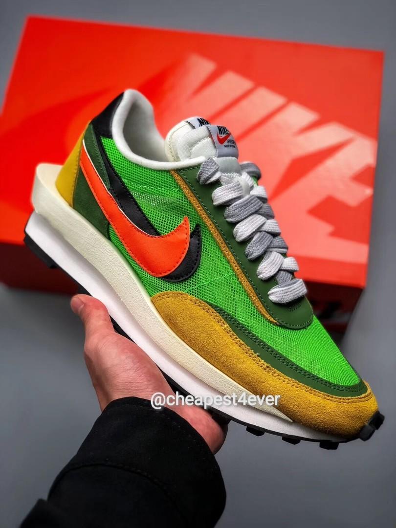 nike ld waffle sacai green multi