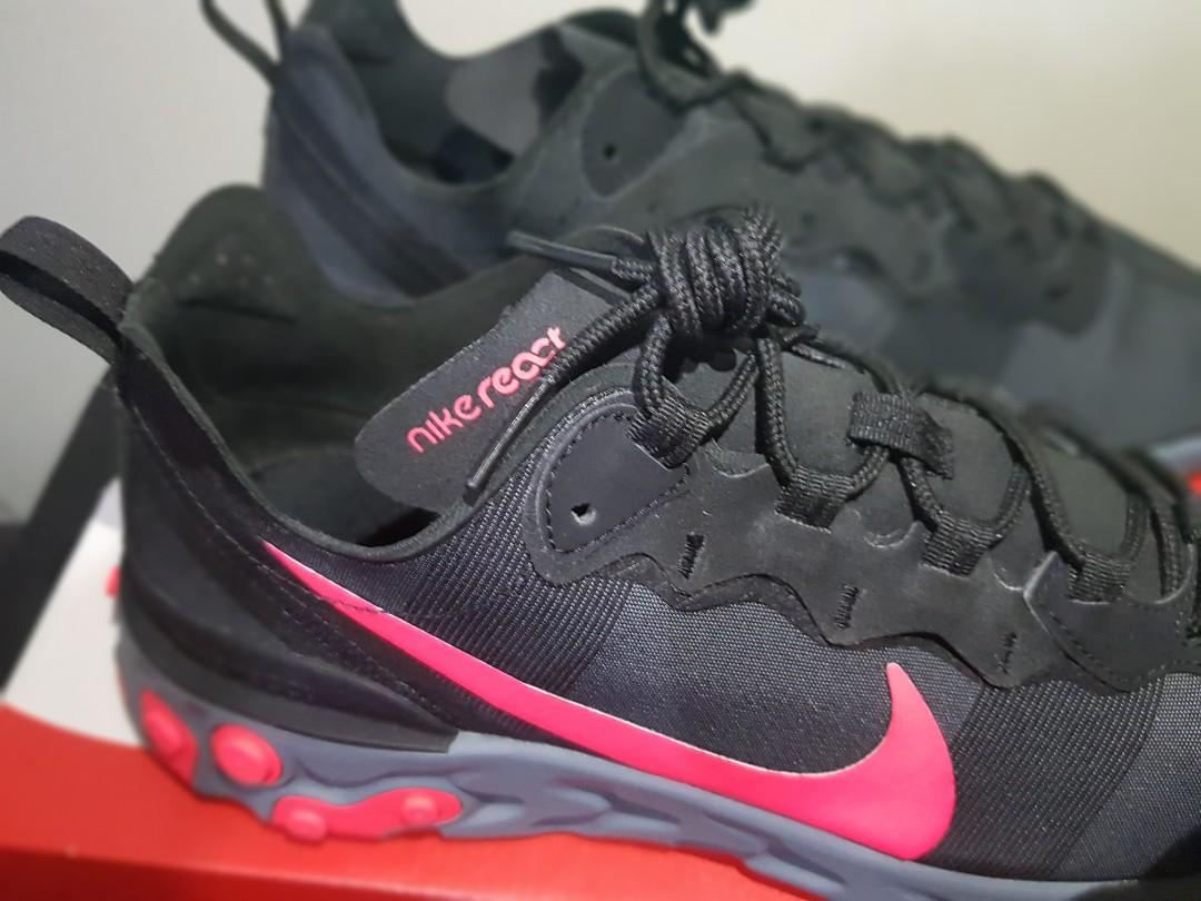React element 55 black solar red top