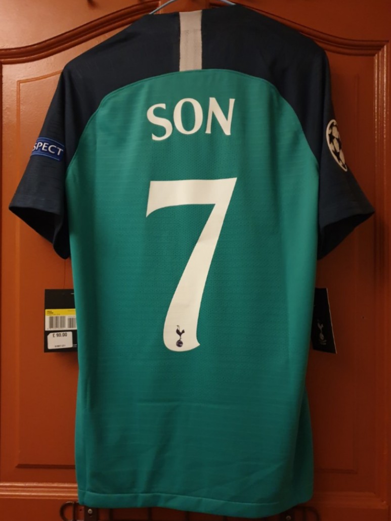 Official Nike Vaporknit Tottenham Hotspurs 18/19 Ucl Third Kit #Son 7,  Men'S Fashion, Activewear On Carousell