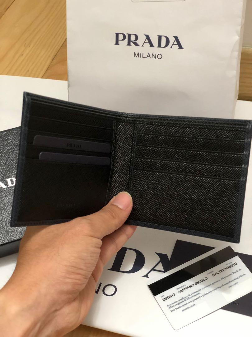 Prada Men Wallet, Men's Fashion, Watches & Accessories, Wallets & Card