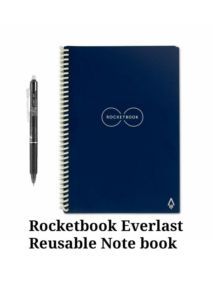 Rocketbook Everlast Smart Reusable Notebook Executive Size Hobbies Toys Stationery Craft Stationery School Supplies On Carousell Rocketbook Review 2022