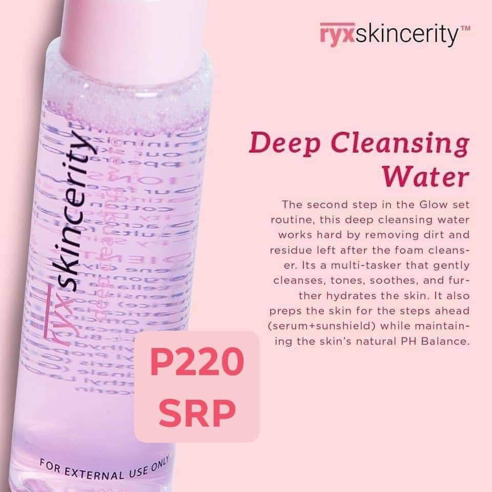 ryx deep cleansing water