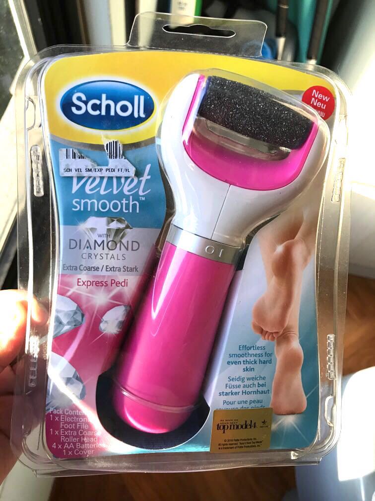 Scholl Velvet Smooth Express Pedi (Pink), Beauty & Personal Hands & Nails on Carousell