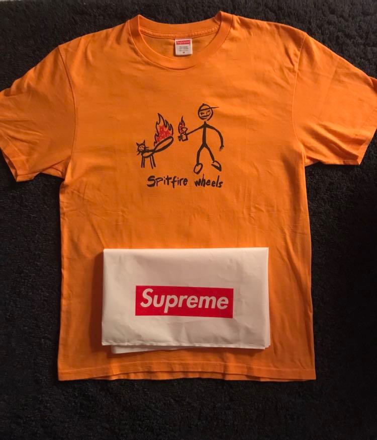 supreme spitfire wheels tee