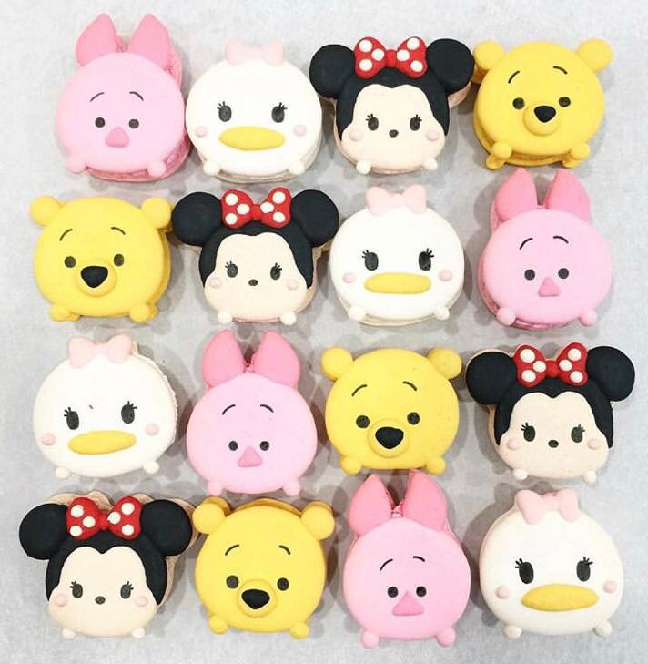 Tsum Tsum Cartoon Macarons Food Drinks Baked Goods On Carousell