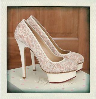 Charlotte Olympia Wedding Heels 38 for Bride Bridal