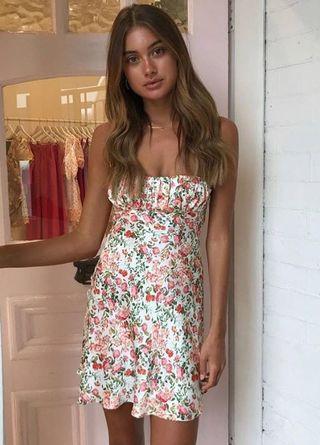 bec and bridge camellia midi dress