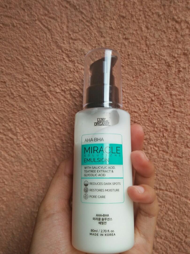 Repriced. Aha.bha miracle solutions emulsion, Beauty & Personal Care ...