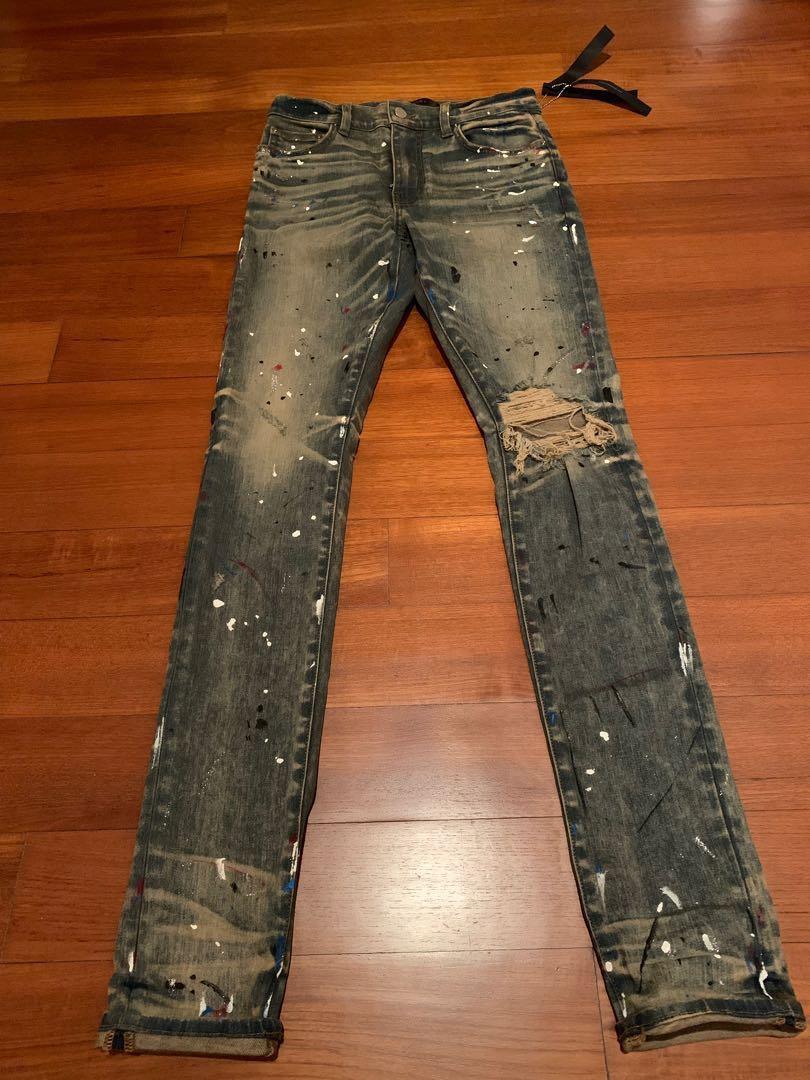 Orange amiri jeans Clearance