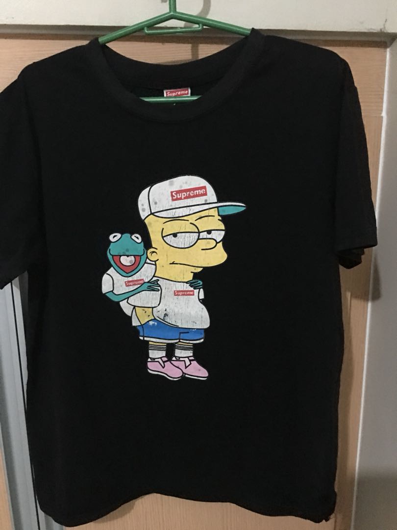 supreme t shirt bart simpson