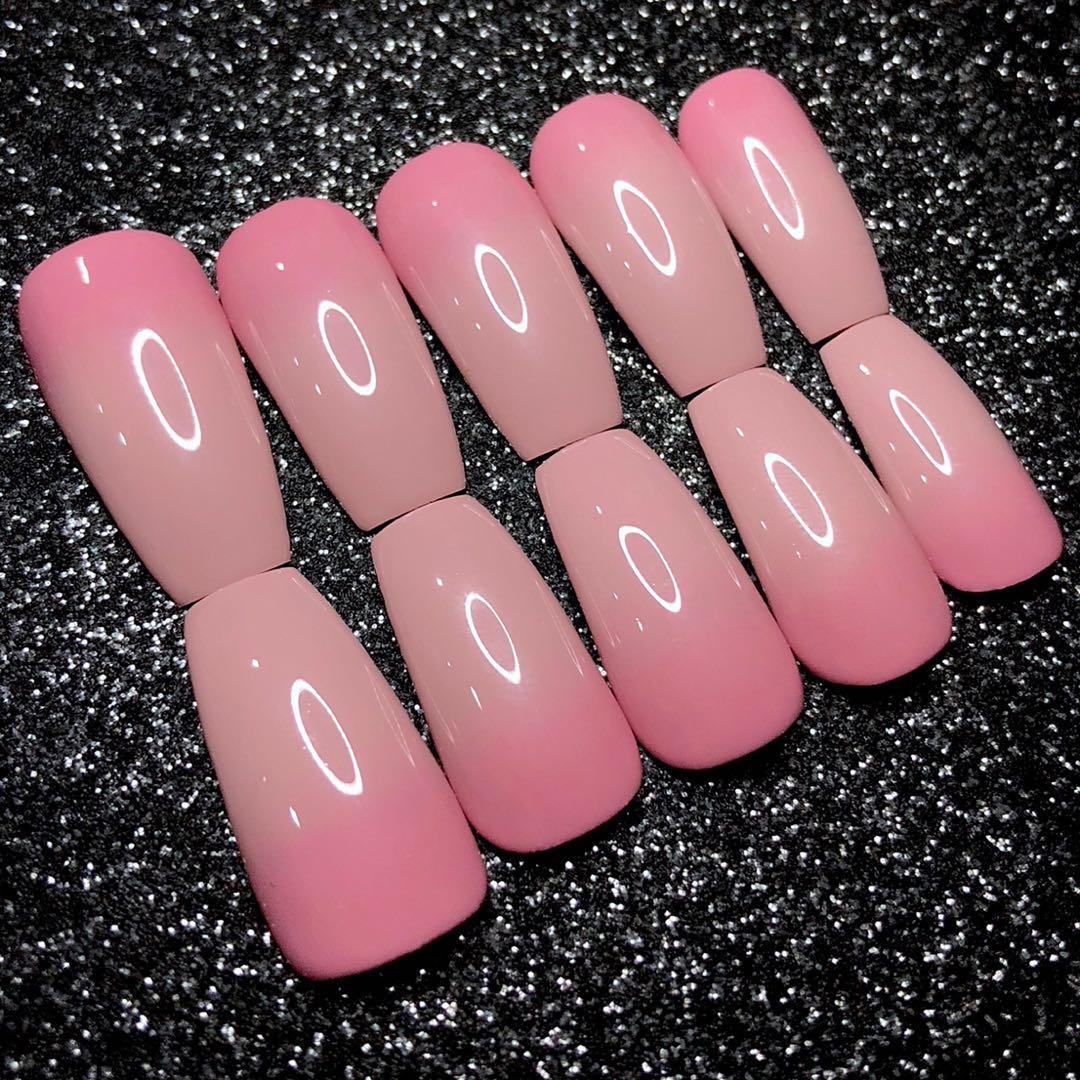 Baby Boomer Ombre Press On Nails Nude Pink Health Beauty Perfumes Nail Care Others On Carousell