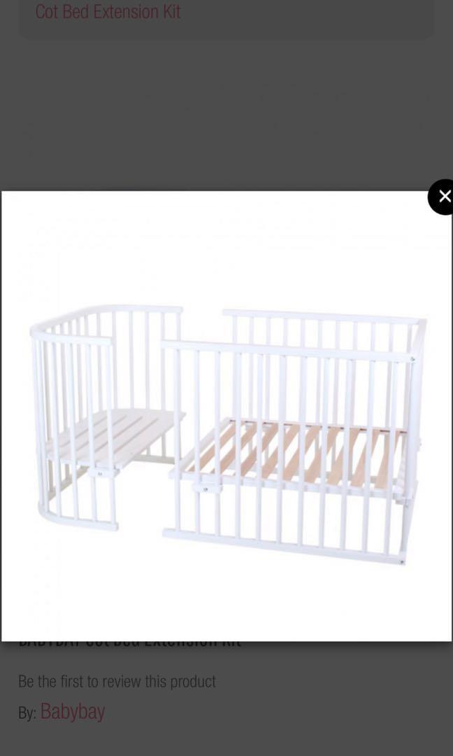 Babybay bedside sleeper+cot bed extension kit ( A rare finds), Babies