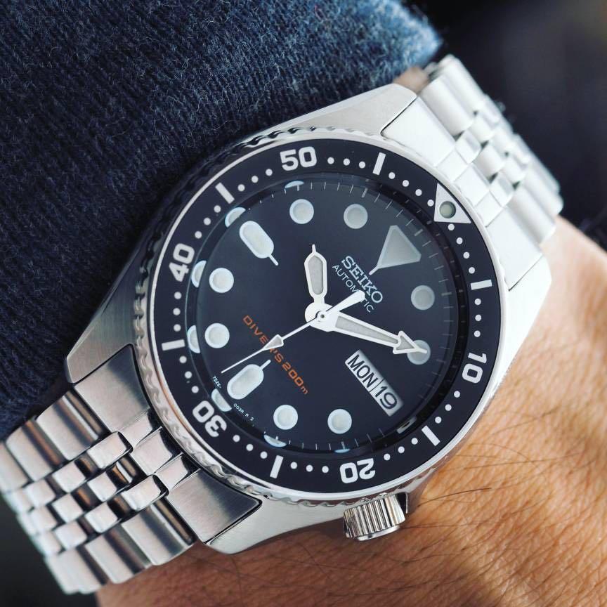 seiko automatic scuba divers 21 jewels 200m skx013k2 men's watch