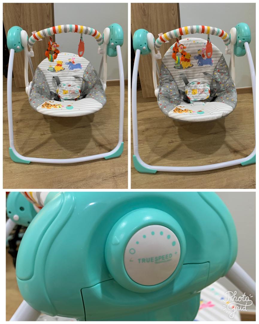 Bright Starts Disney Winnie The Pooh Happy Hoopla Portable Swing Babies Kids Infant Playtime On Carousell