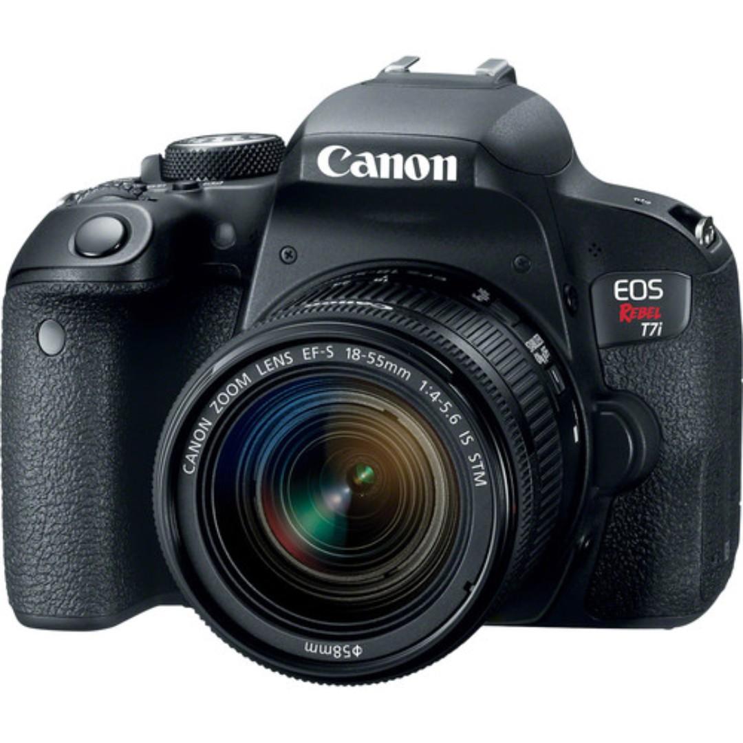 Canon Eos Rebel T7i Dslr Camera With 18 55mm And 55 250mm Lenses Video Creator Kit Photography Cameras Dslr On Carousell