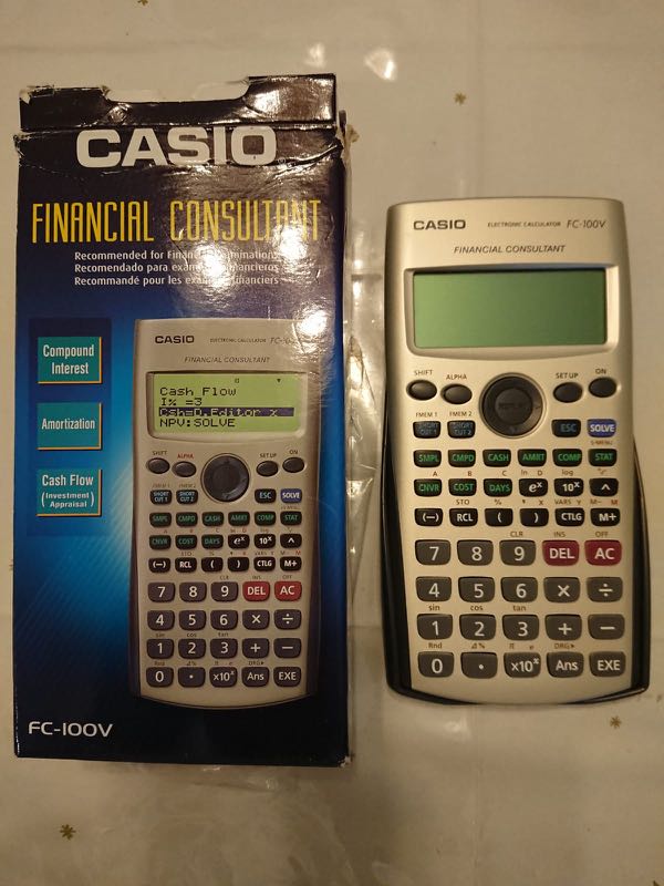 Casio Financial Consultant Calculator, Hobbies & Toys, Books