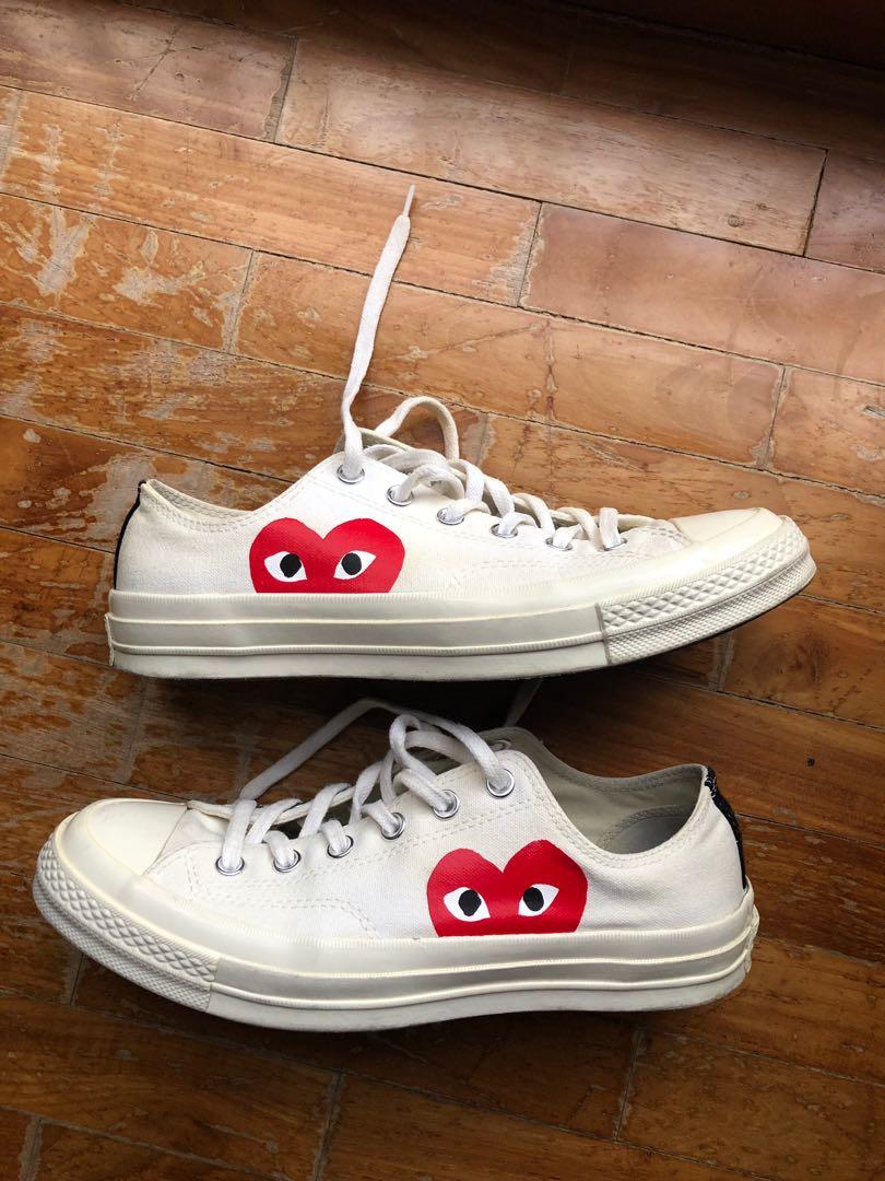 cdg converse low size 8