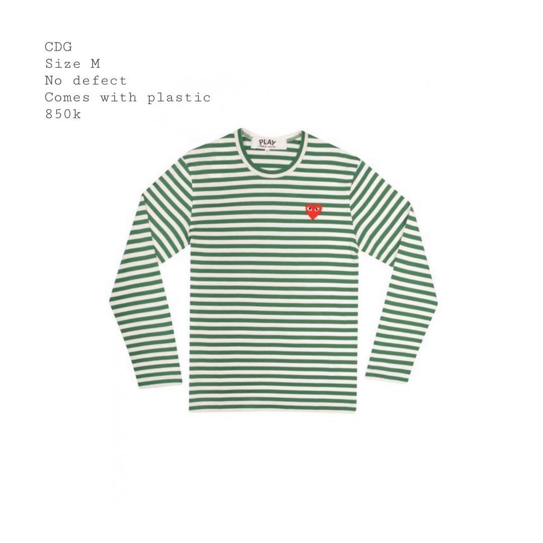 cdg green long sleeve