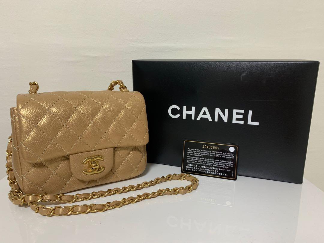 Chanel Gold Mini Flap Bag