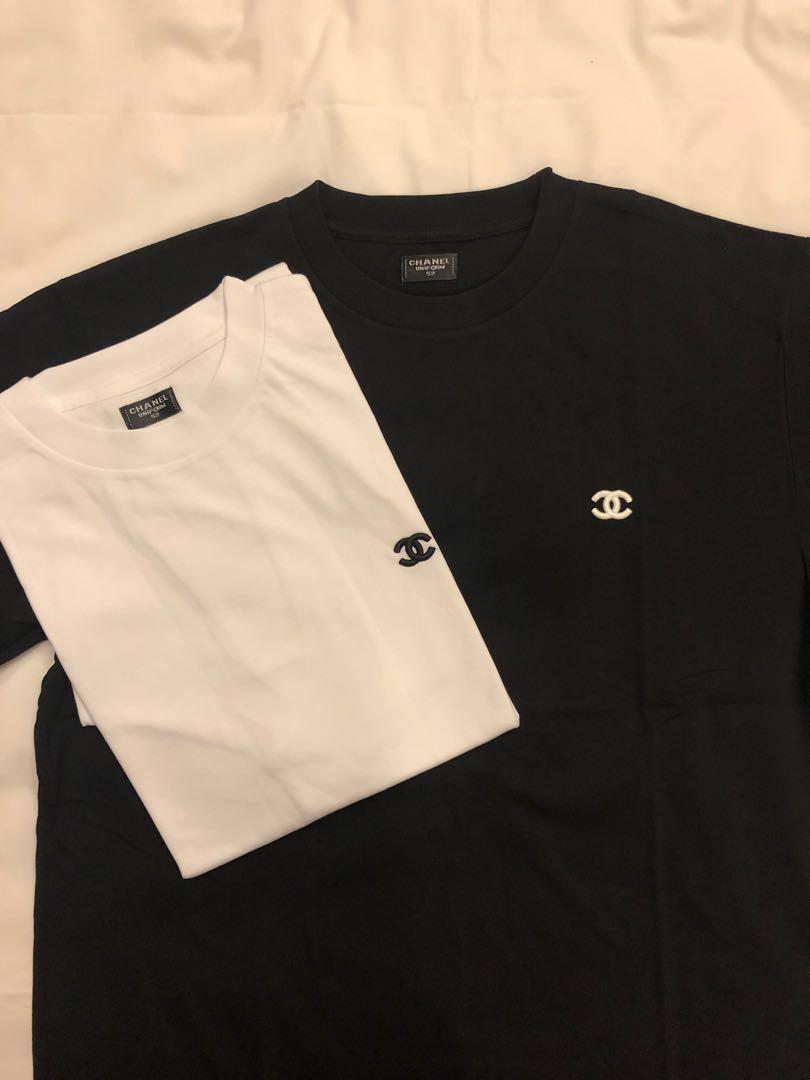 TT0079 Chanel Logo Men's T-Shirt  Mens tshirts, Chanel t shirt