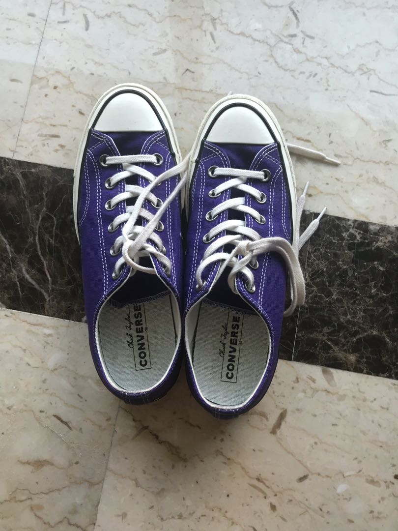 converse purple low