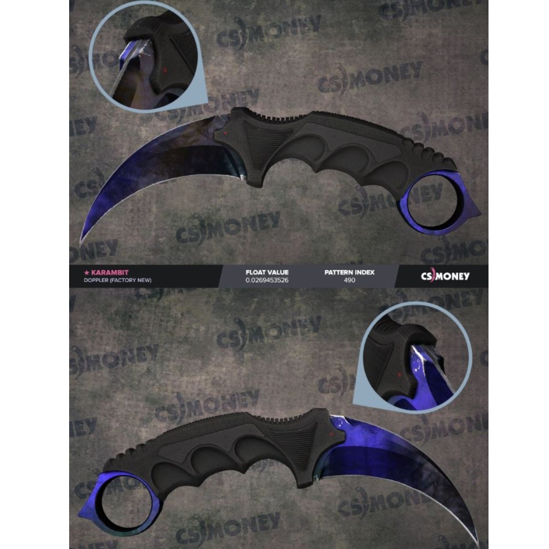 Csgo Karambit Doppler Phase 3 Fn Video Gaming Gaming Accessories Game Gift Cards Accounts On Carousell
