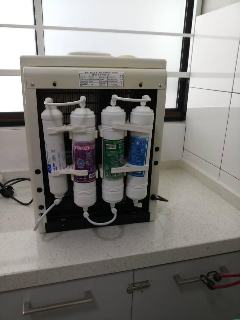 Delcol water dispenser (hot, warm, cold) with direct piping, TV & Home