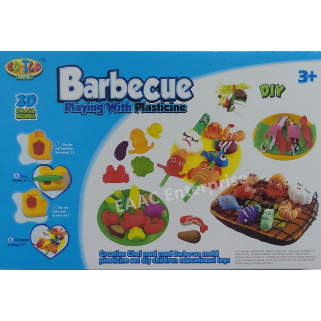 Diy Barbecue Kid'S Play Doh Dough Plasticine Food Maker Mould Toys, Hobbies  & Toys, Collectibles & Memorabilia, Fan Merchandise On Carousell