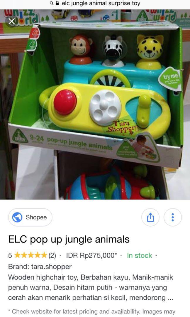 Elc pop up jungle on sale animals