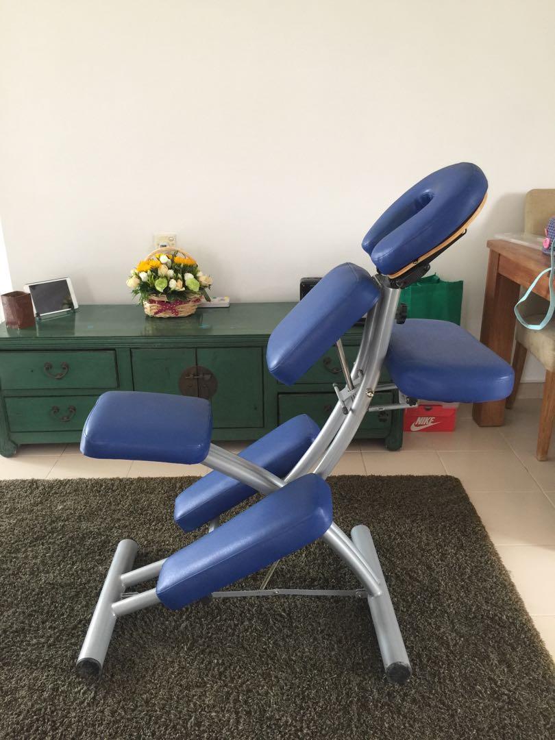 Folding Portable Massage Chair With Bag Great Condition Rarely
