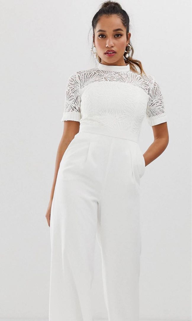 Forever new lace shop jumpsuit