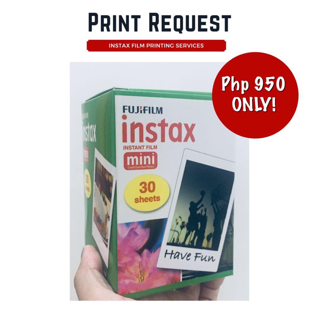Fujifilm Instax Mini Film (30 Sheets) (Category: Cameras) located in Manila. Submitted by printrequest (Listing ID 228485190, Image 1). Description: #fujifilm #fujifilminstaxmini #instaxfilm Plus 40Php for Metro Manila Shipping fee.