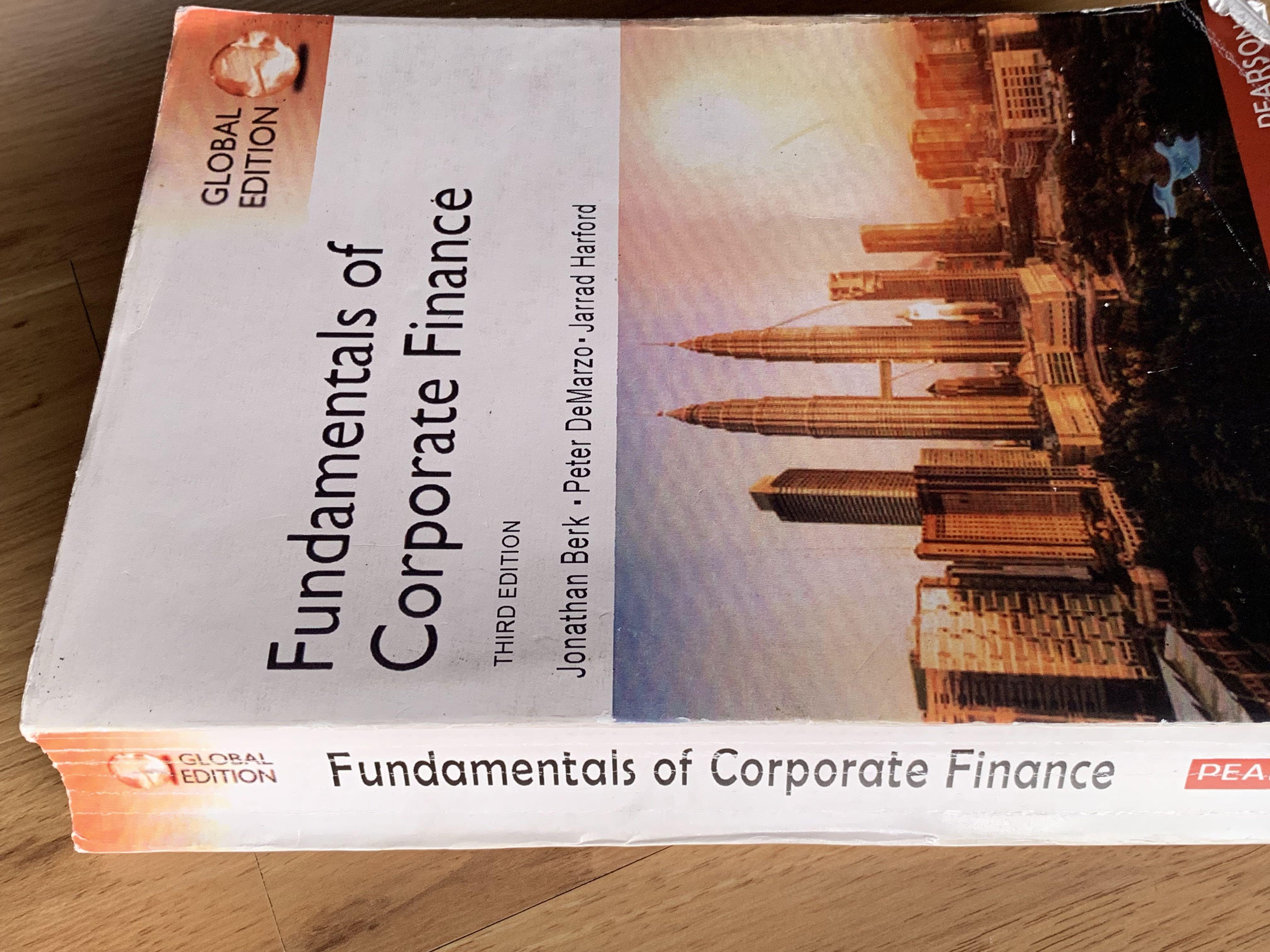 Fundamental Of Corporate Finance Third Edition By Pearson Books
