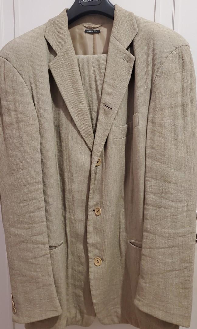 Giorgio Armani Casual Suit Men S Fashion Men S Tops On Carousell