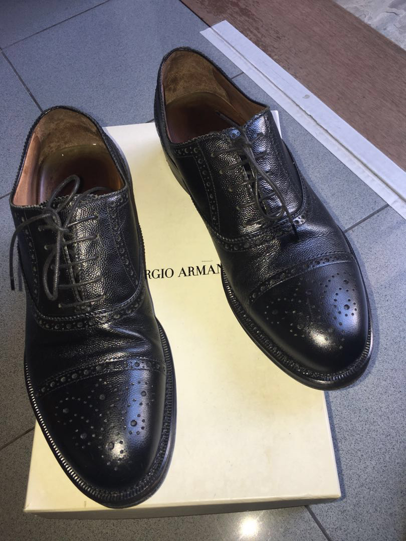 Giorgio Armani leather brogues shoes 