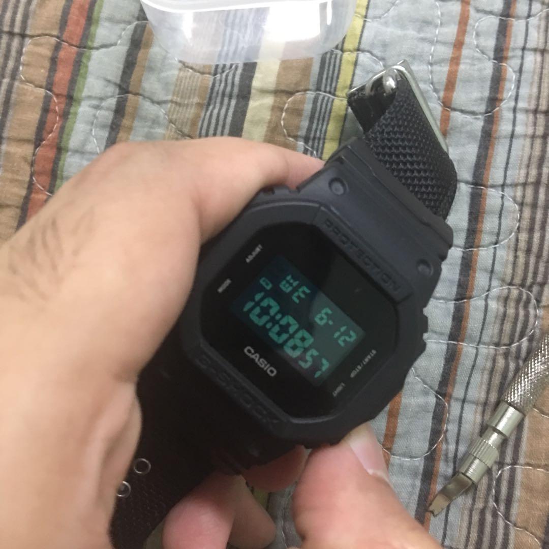 Gshock Dw5600bbn1 Red Eye