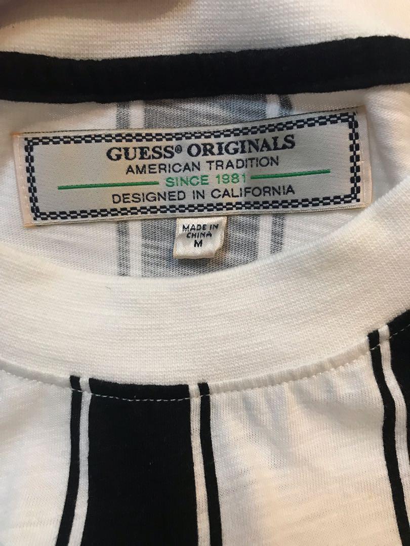 guess go walden striped tee